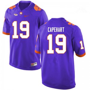 Clemson National Championship DeMonte Capehart #19 Purple University Jersey - Purple
