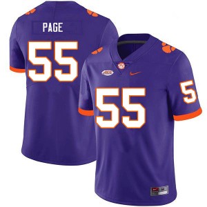 Clemson Payton Page #55 Purple University Jersey - Purple
