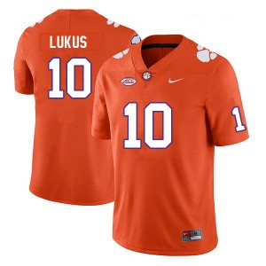 Clemson National Championship Jeadyn Lukus #10 Orange NCAA Jersey - Orange