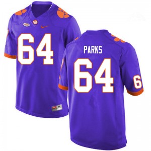 Clemson University Walker Parks #64 Purple Limited Jersey - Purple