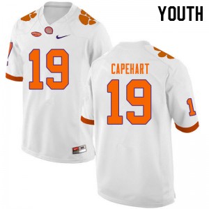 Clemson University DeMonte Capehart #19 White Official Jersey - White