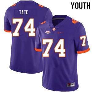 Clemson Marcus Tate #74 Purple Stitched Jersey - Purple