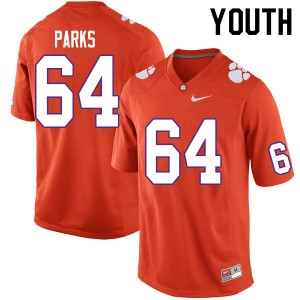 Clemson Tigers Walker Parks #64 Orange Replica Jersey - Orange