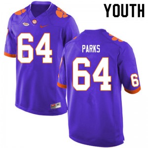 CFP Champs Walker Parks #64 Purple NCAA Jersey - Purple