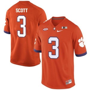 Clemson Tigers #3 Artavis Scott Orange Jersey