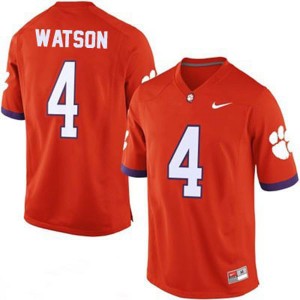 Deshaun Watson Clemson Tigers Jersey Orange #4 