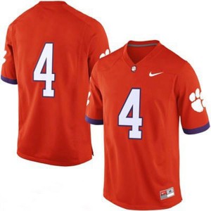 #4 Orange Clemson Tigers Jersey