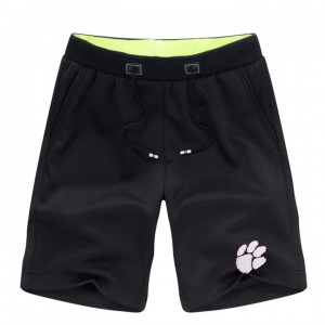 Clemson Tigers Banded Bottom Distressed Short Sandbeach Pants - Black