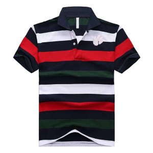 Black/Red/White Men's Stripe Team Logo Clemson Tigers Performance Polo