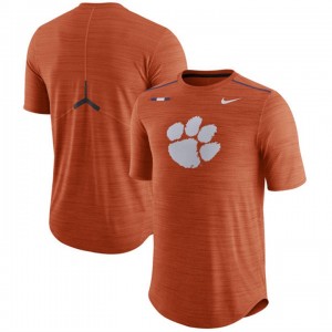 Clemson Tigers Men's 2017 Player Breathe Performance T-shirt - Heathered Orange