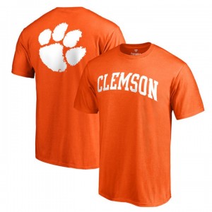 2017 New Season Primetime Team Logo Men's Orange Clemson Tigers T-shirt