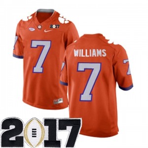 2017 National Championship Bound Men's Orange Stitched #7 Mike Williams Clemson Tigers Jersey