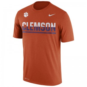 Men's Clemson Tigers Dri-FIT Legend T-Shirt Orange 2016 Staff Sideline 