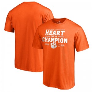 Men's Clemson Tigers T-shirt Orange Playoff 2016 National Champions Blitz Football 