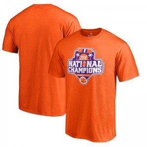 Men's Clemson Tigers T-shirt Orange Playoff 2016 National Champions Official Icon Football 