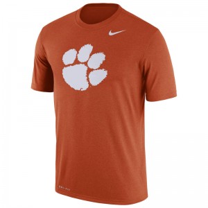 Men's Clemson Tigers Orange Logo Legend Dri-FIT Nike Performance T-shirt
