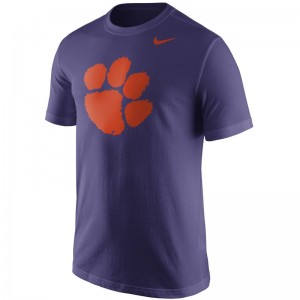Nike Clemson Tigers Men's Logo T-shirt - Purple