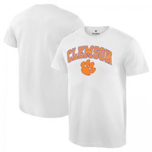 Men's Clemson Tigers White Campus Short Sleeve T-Shirt
