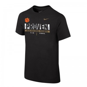 Clemson Tigers Youth Playoff 2016 National Champions Locker Room Football T-shirt - Black