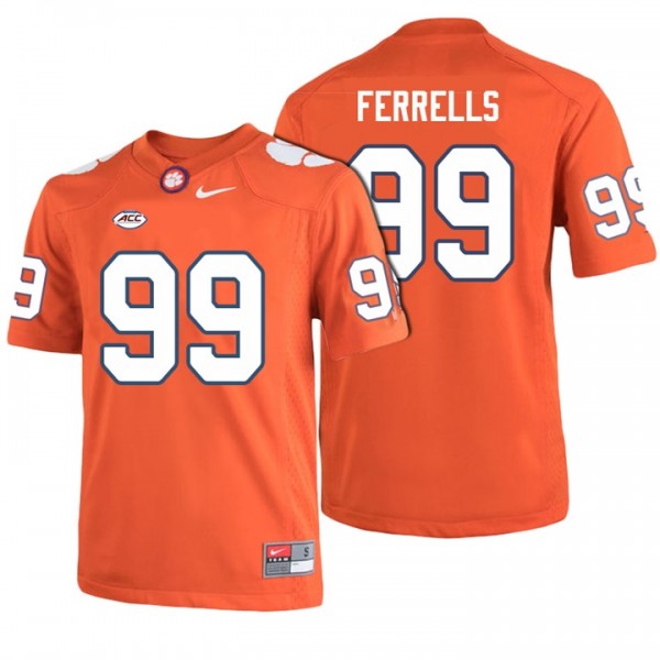 99 Men's Clelin Ferrell Clemson Tigers Jersey Orange ACC Six of ...