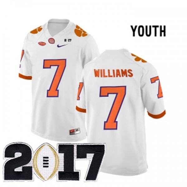 Clemson Tigers No7 Mike Williams White Limited Stitched NCAA Jersey